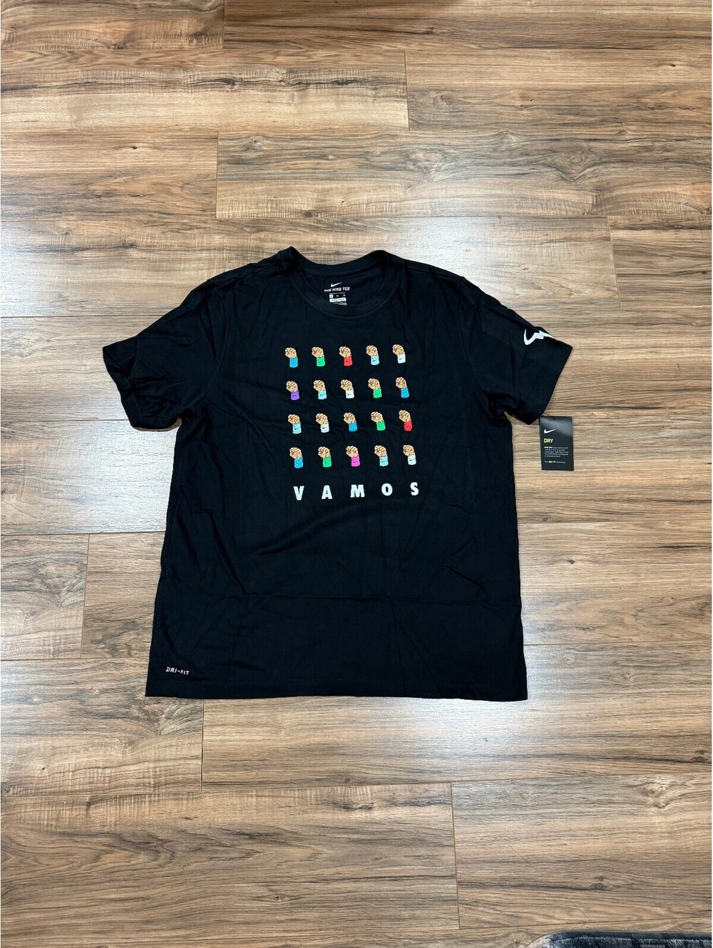 NikeCourt Rafael Nadal 2020 Australian Open Vamos Tennis Shirt Men's *RARE*